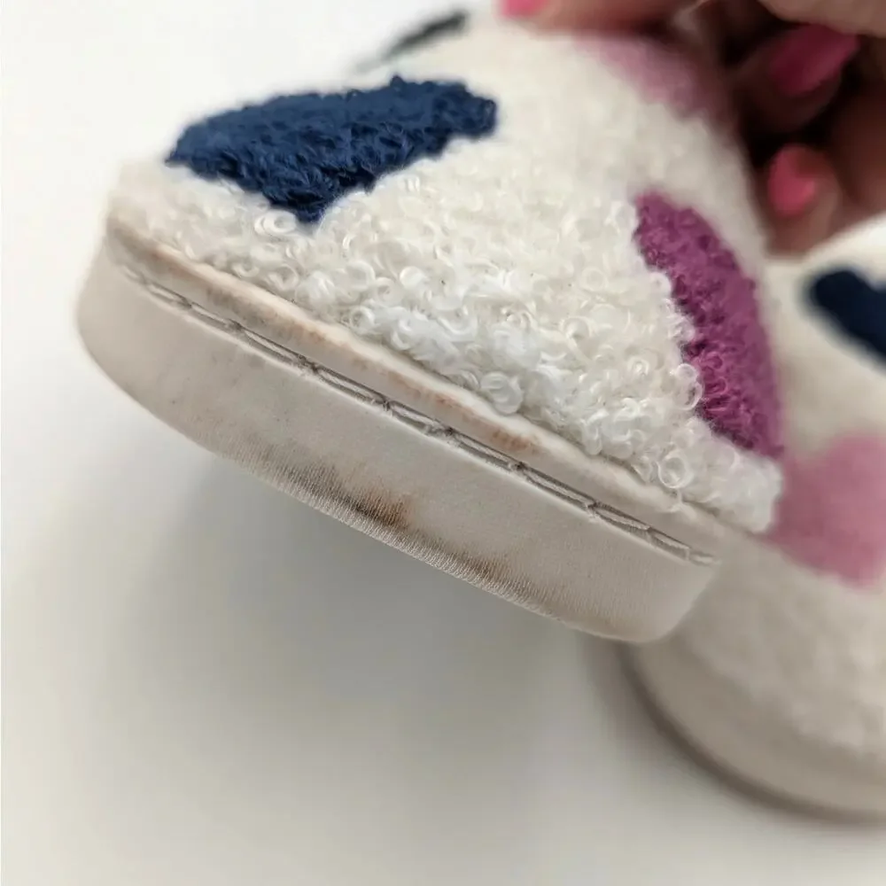 Harper Canyon Hearts Slip-On Slipper Shoes Kids' Cream Size US1/2M
